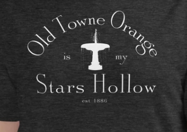 BYOBlack Shirt - Decals only! Old Towne Orange Halloween Decals