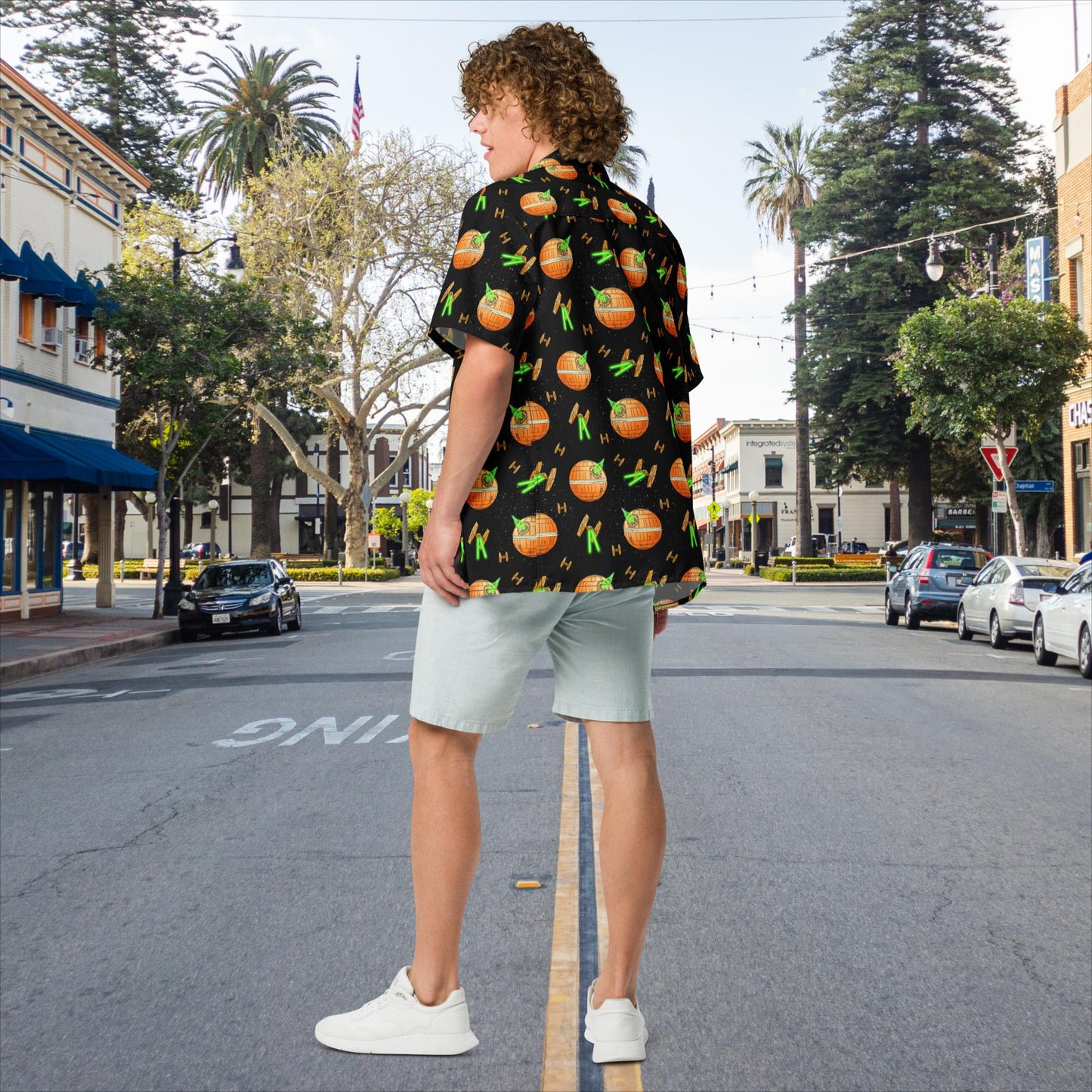 "Orange Wars" Unisex button shirt