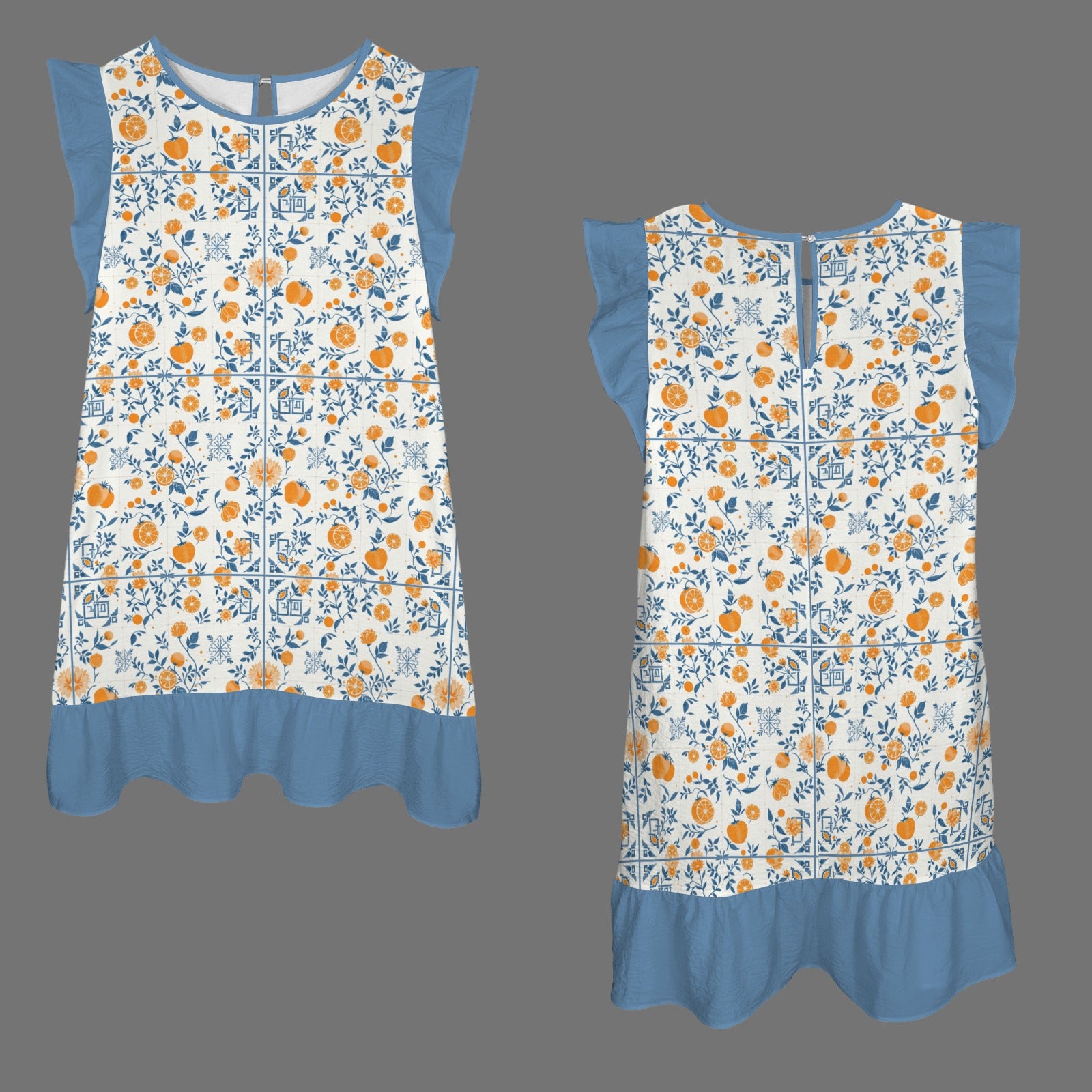 Italian Oranges Casual Dress