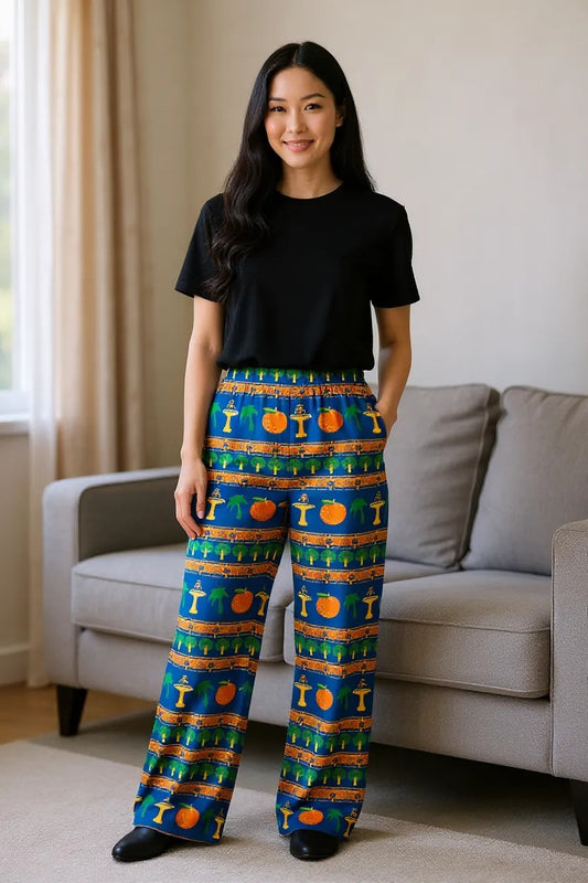 Old Towne Ugly Christmas Sweater All-Over Print Women's Pajama Pants
