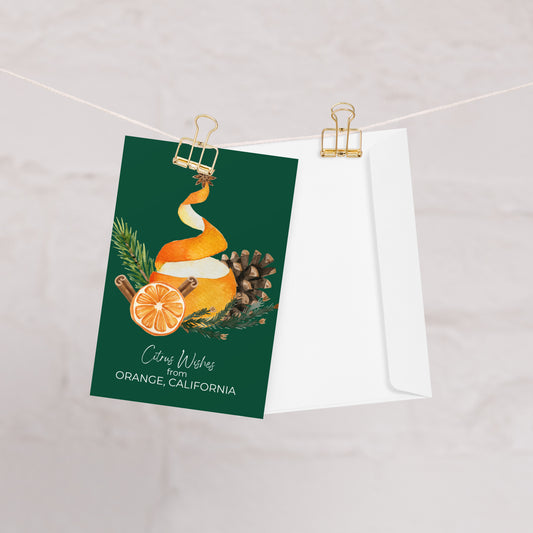 Christmas Old Towne Orange Greeting card