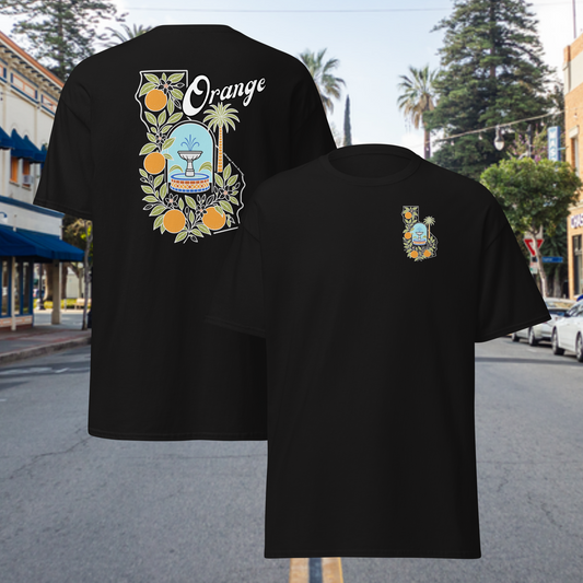 Orange California Unisex Tee – Retro Edition