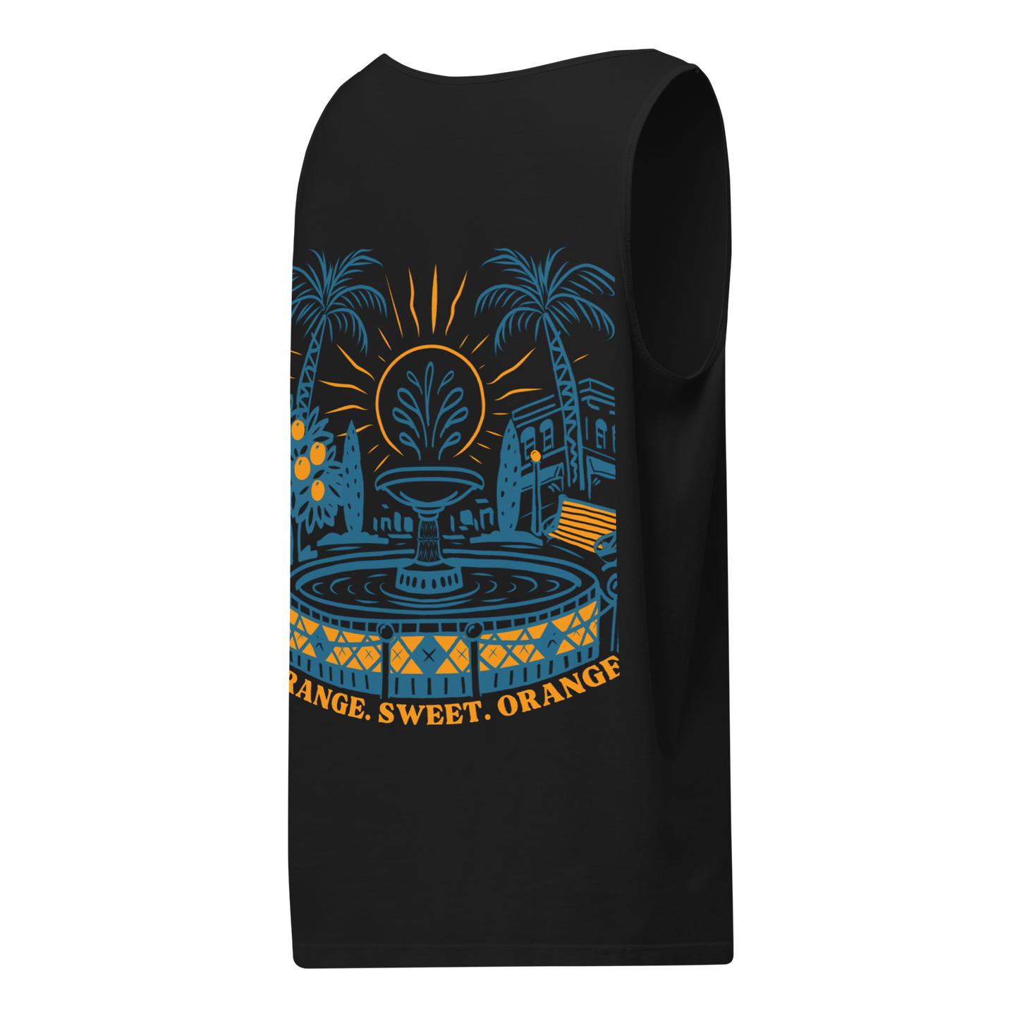 Hand-Drawn Old Towne Orange Pocket & Back Tank | Summer 2026 Collection