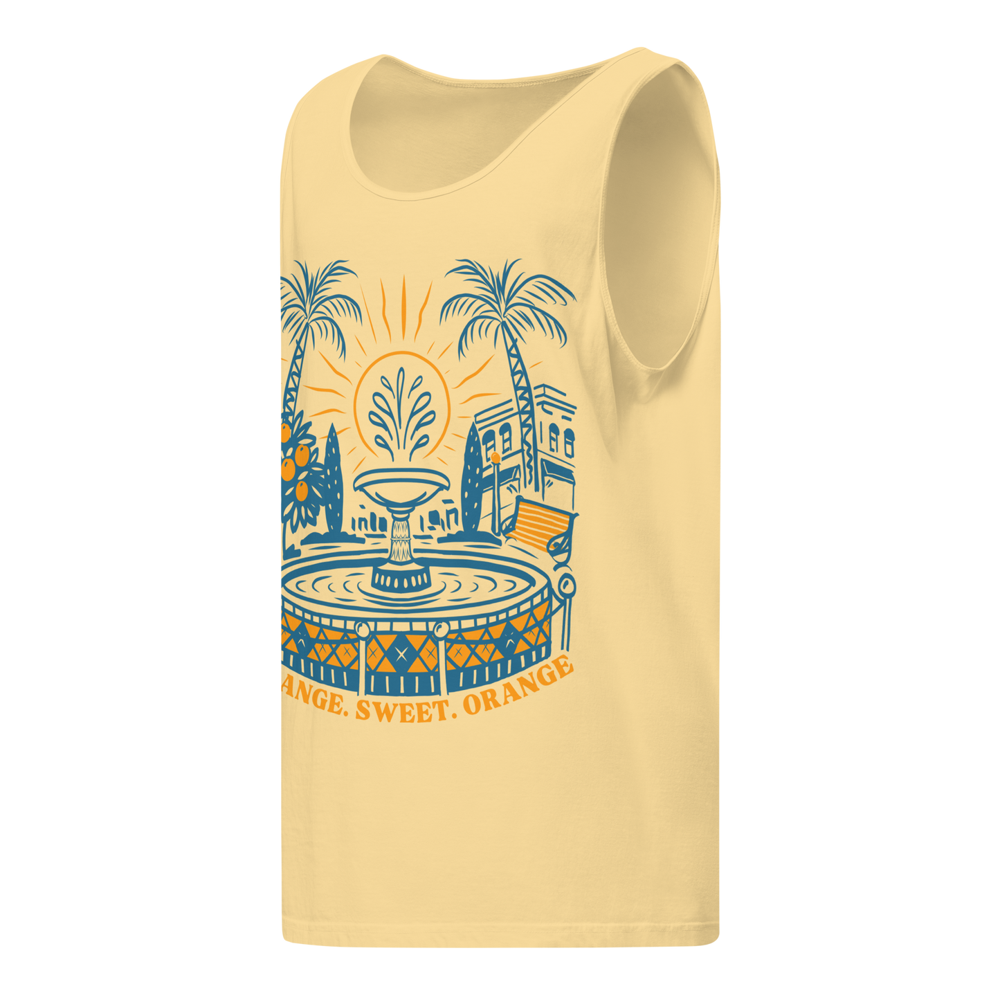 Hand-Drawn Old Towne Orange Unisex Tank | Summer 2026 Collection