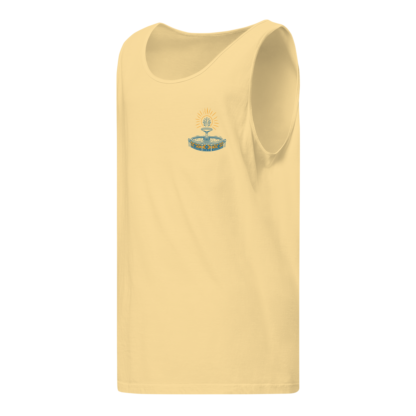 Hand-Drawn Old Towne Orange Pocket & Back Tank | Summer 2026 Collection
