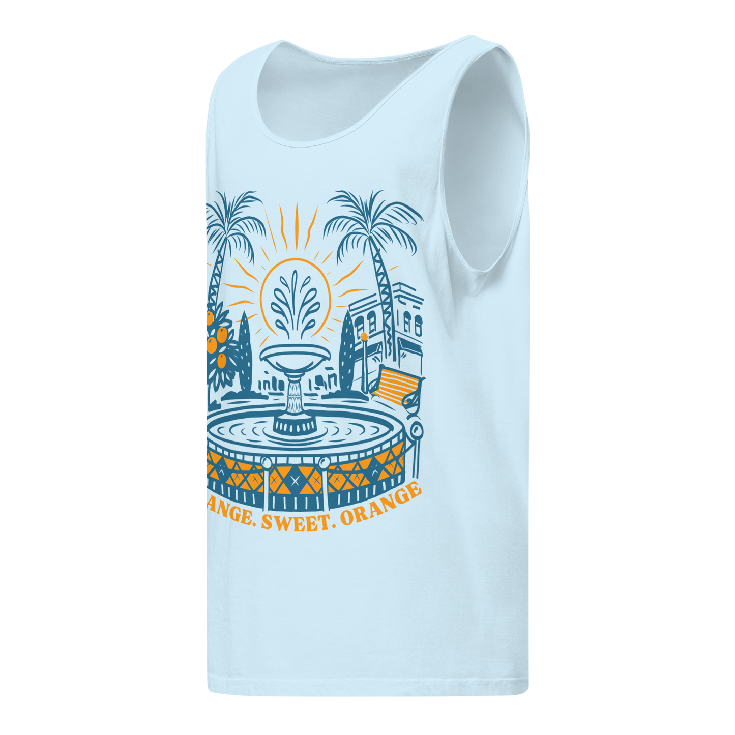 Hand-Drawn Old Towne Orange Unisex Tank | Summer 2026 Collection