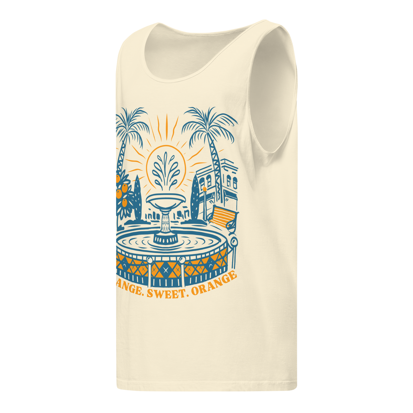 Hand-Drawn Old Towne Orange Unisex Tank | Summer 2026 Collection