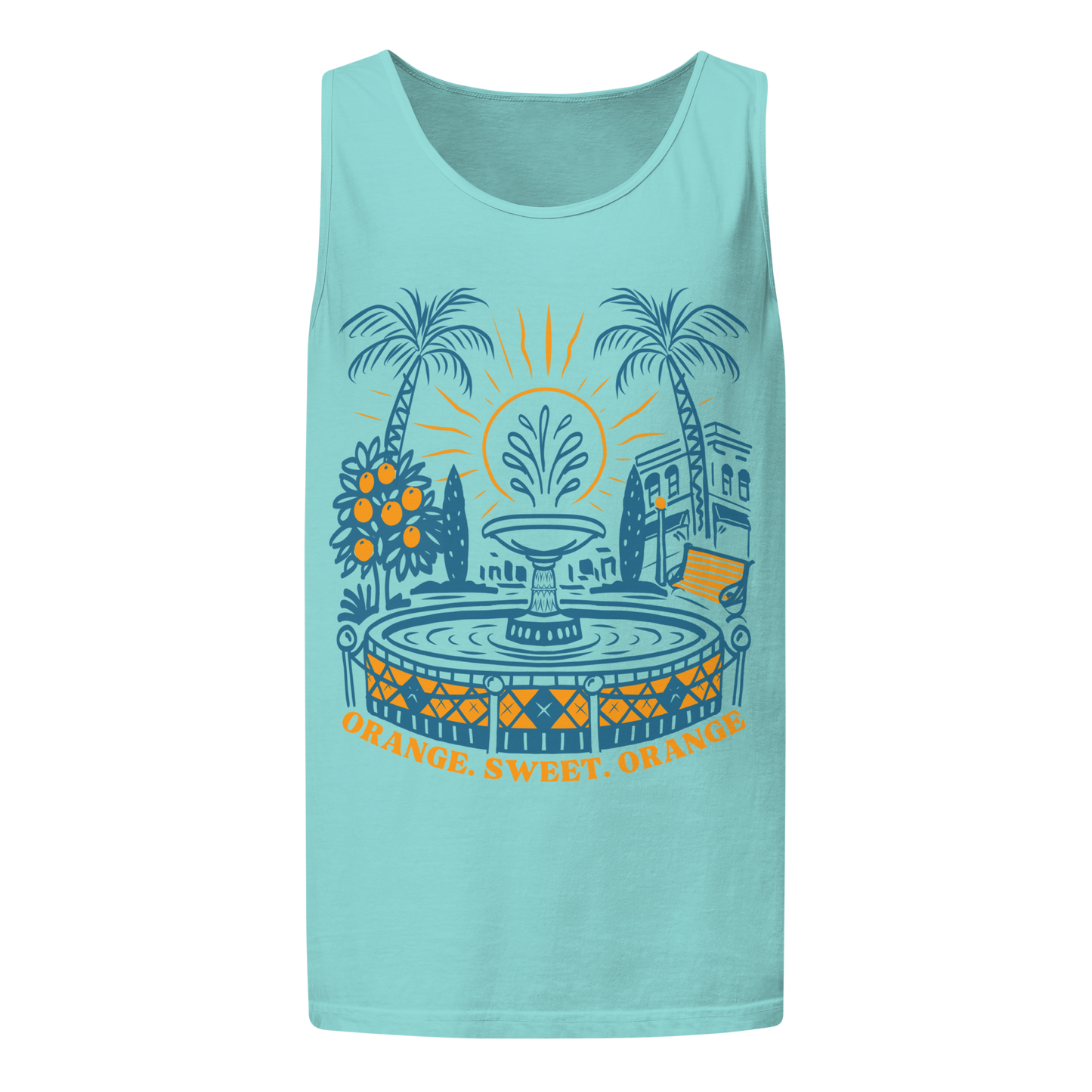 Hand-Drawn Old Towne Orange Unisex Tank | Summer 2026 Collection