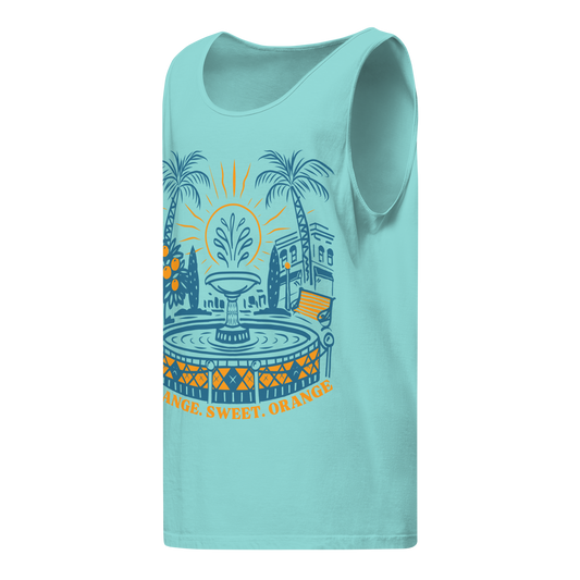 Hand-Drawn Old Towne Orange Unisex Tank | Summer 2026 Collection