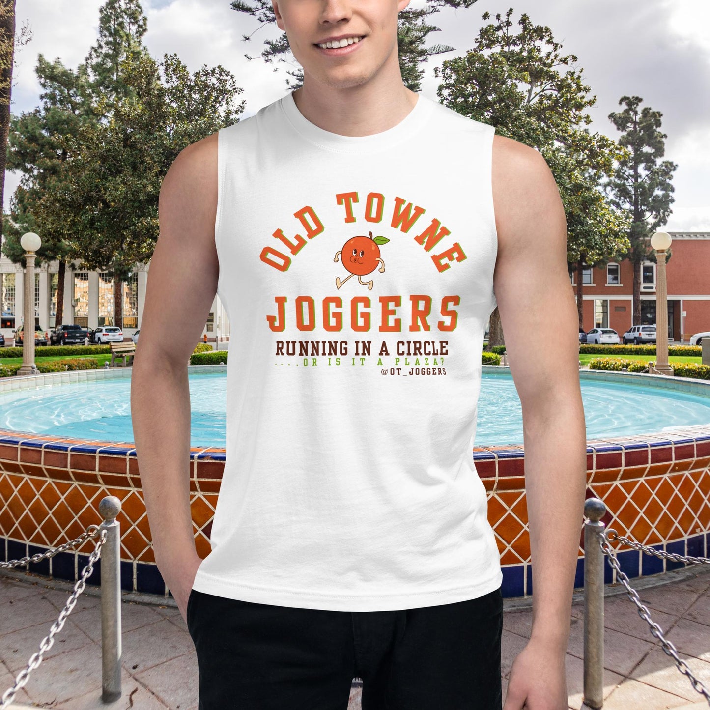OT_Joggers "Running in a Circle" Men's Muscle Shirt