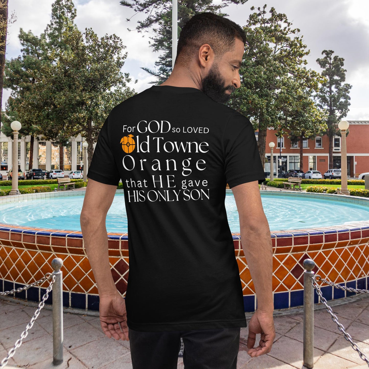 For God so loved Old Towne Orange Unisex Shirt