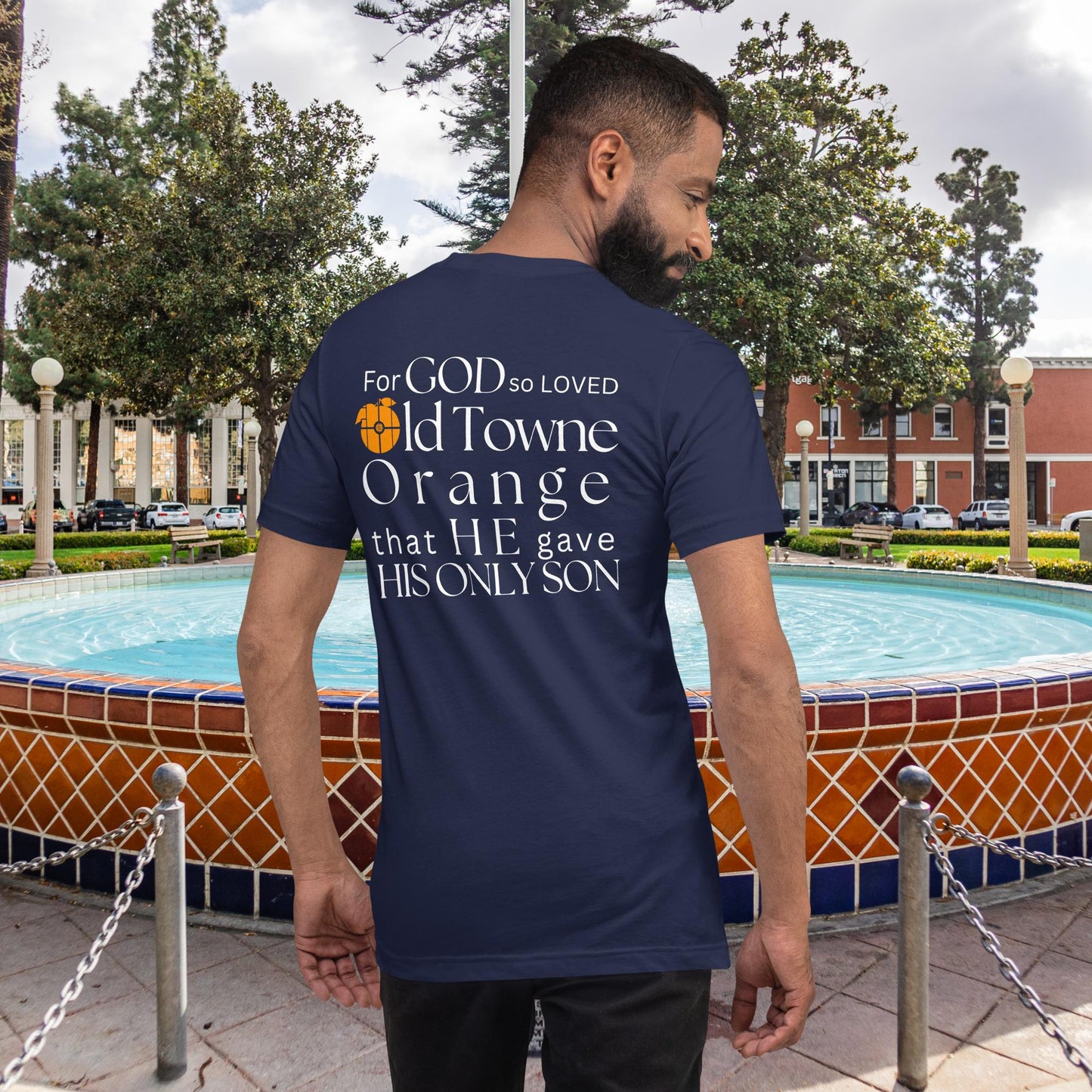 For God so loved Old Towne Orange Unisex Shirt