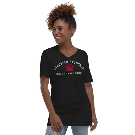 Chapman Students "Some of us are Alright" Short Sleeve V-Neck T-Shirt