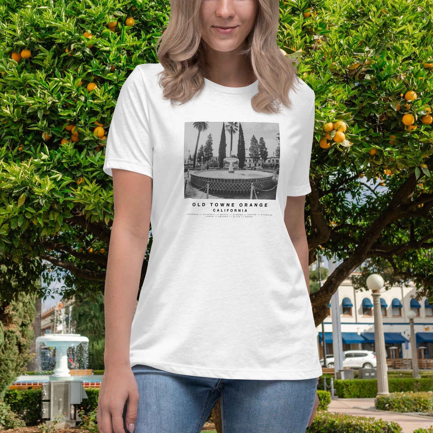 Old Towne Orange Photo Women's Relaxed T-Shirt