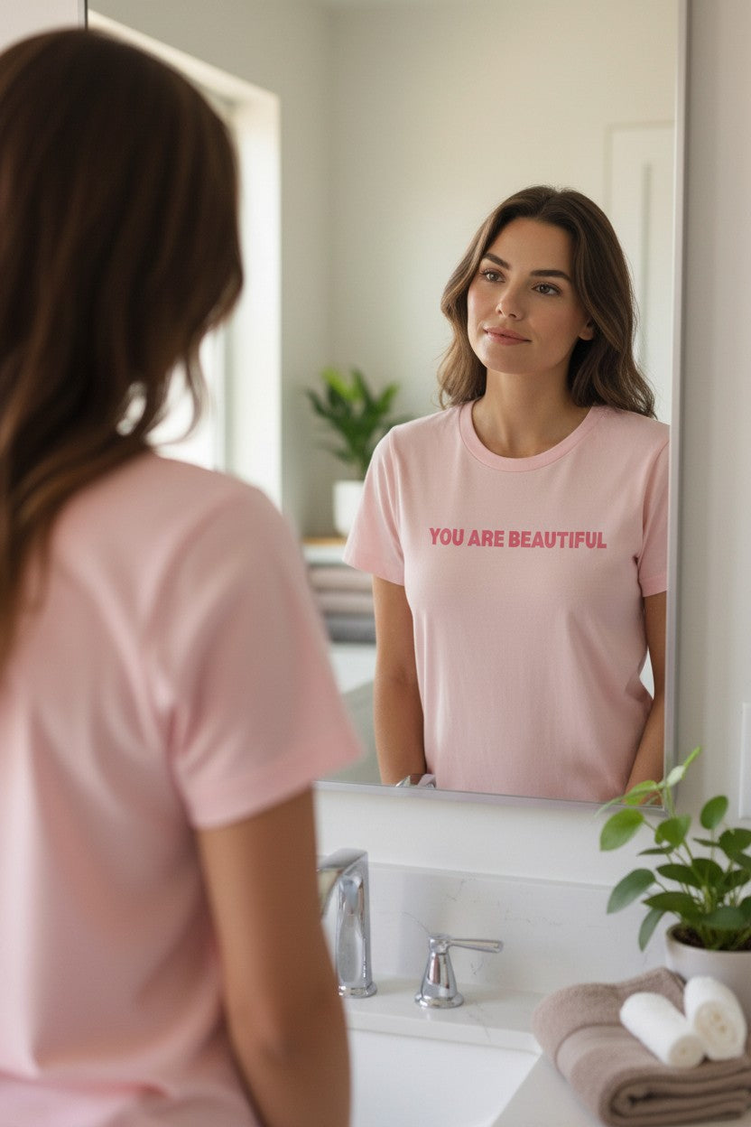 You Are Beautiful – Mirror Message Tee