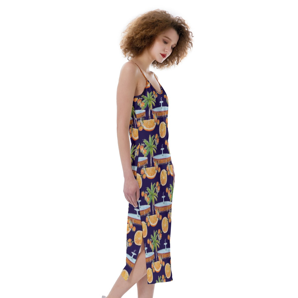 Orange Hawaiian Women's Cami Dress