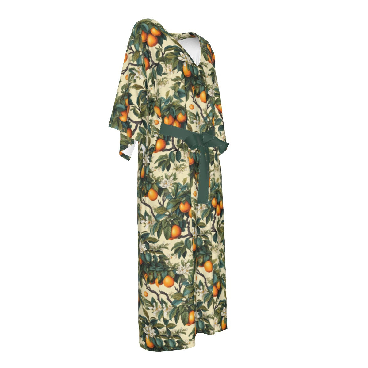 Botanical Oranges Women's Long Dress