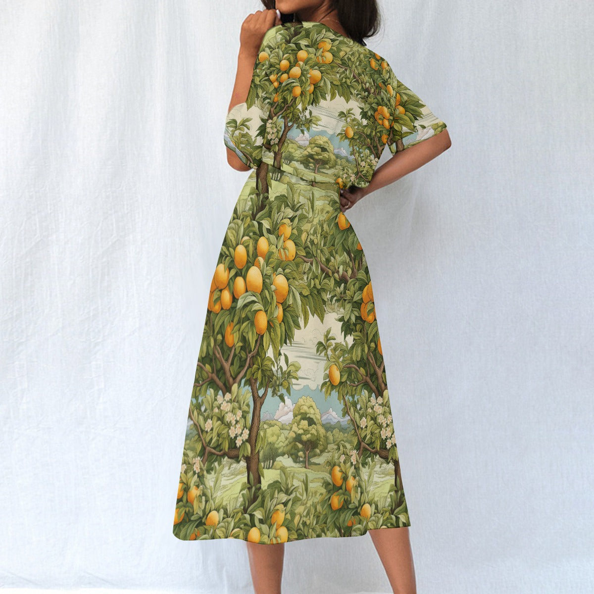 All-Over Print Women's Elastic Waist Dress