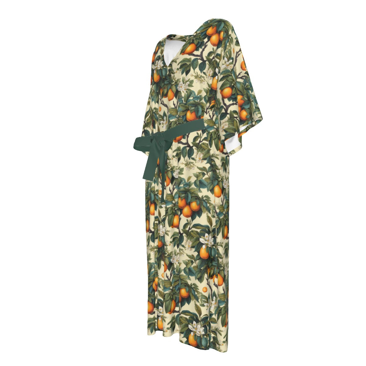 Botanical Oranges Women's Long Dress