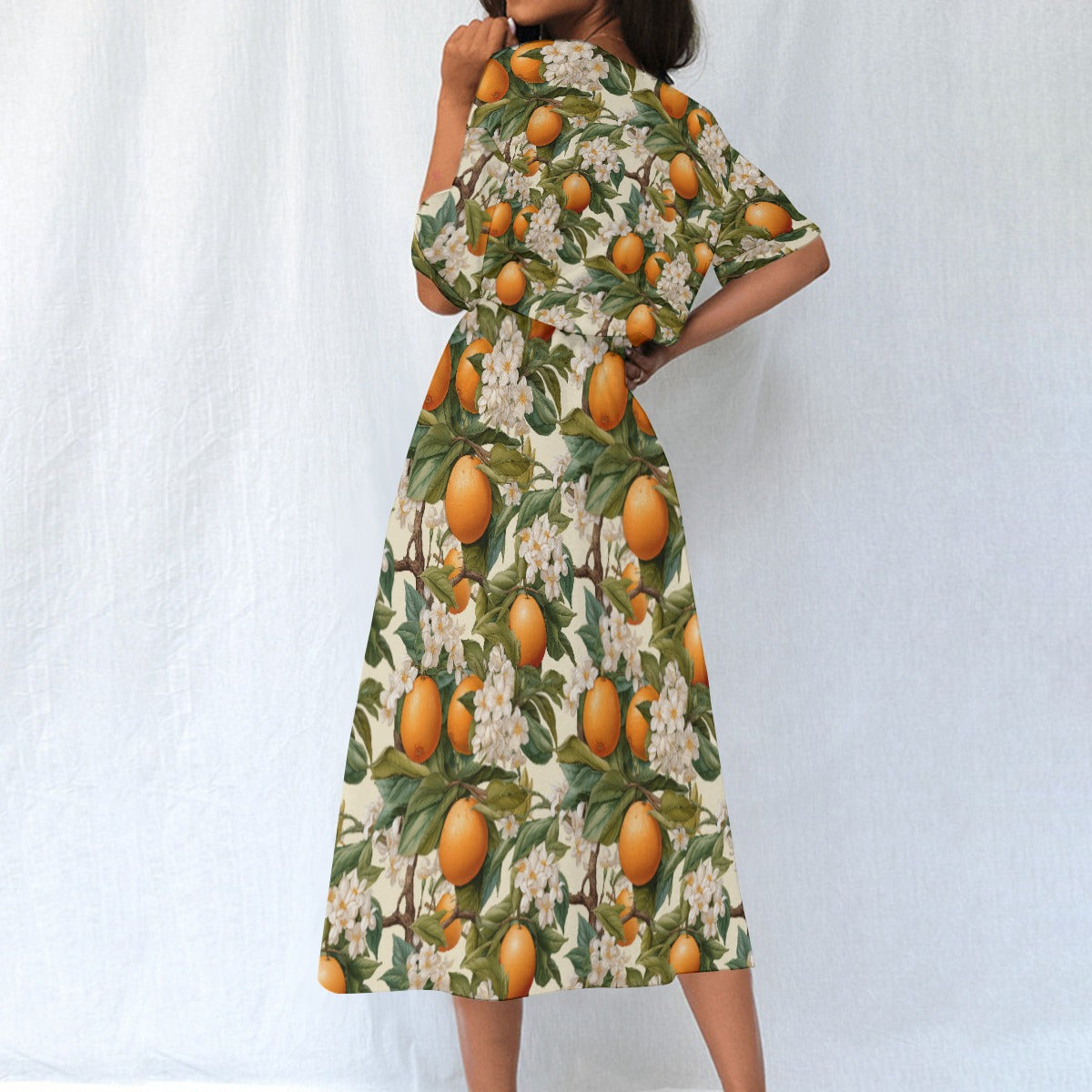 All-Over Print Women's Elastic Waist Dress