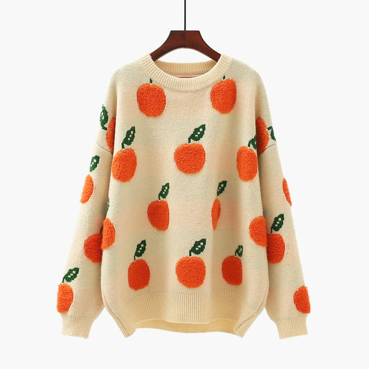 Orange Sweater Pull-Over Jumpers Orange