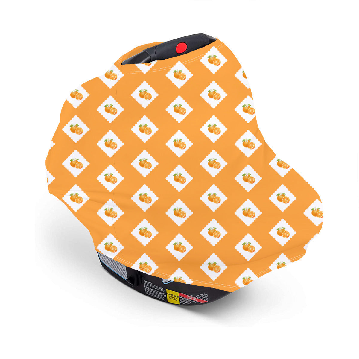 Lil Cuties Scallop Oranges Nursing and Car Seat Cover